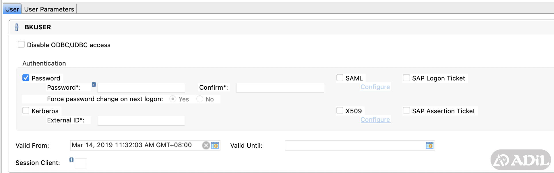 用户的session client
